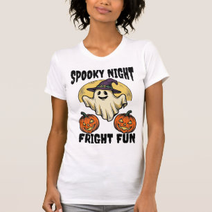 T-shirt Chemise fantôme citrouille effrayante Halloween vi