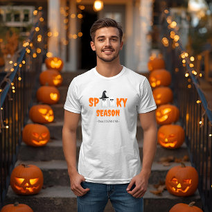 T-shirt Chemise Fantôme de saison éffrayante - Drôle Hallo