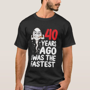 T-shirt Chemise farceuse 40e anniversaire il y a 40 ans j'