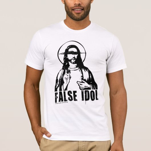 T-shirt Chemise fausse d'idole (Devant)