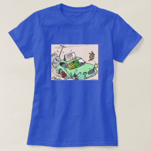 T-shirt Chemise féminine Green Weenii "Pizza de conducteur