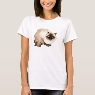 T-shirt Chemise féminine Himalayan Cat Art