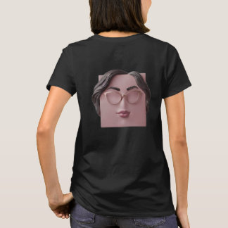 T-shirt Chemise Féminine Minimaliste Surréaliste - Graphiq