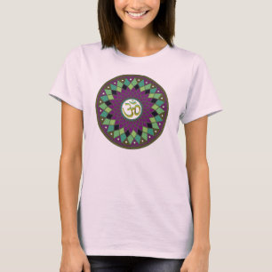 T-shirt Chemise féminine Om/AUM Mandala