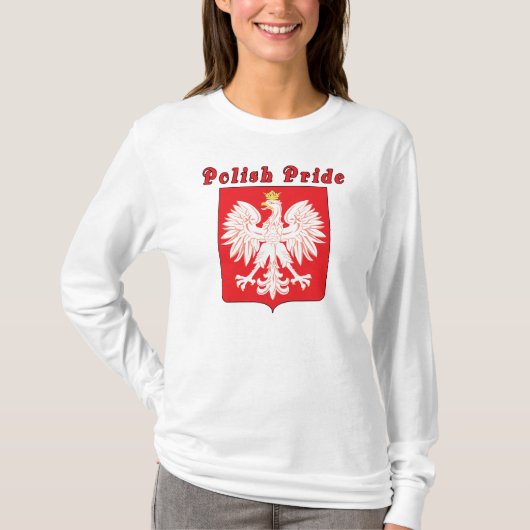 T-shirt Chemise féminine polonaise Pride Eagle (Devant)