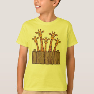 T-shirt Chemise Fence Friends de la Giraffe Peek Squad