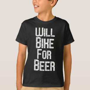 T-shirt Chemise fera du vélo pour de la bière drôle de vél