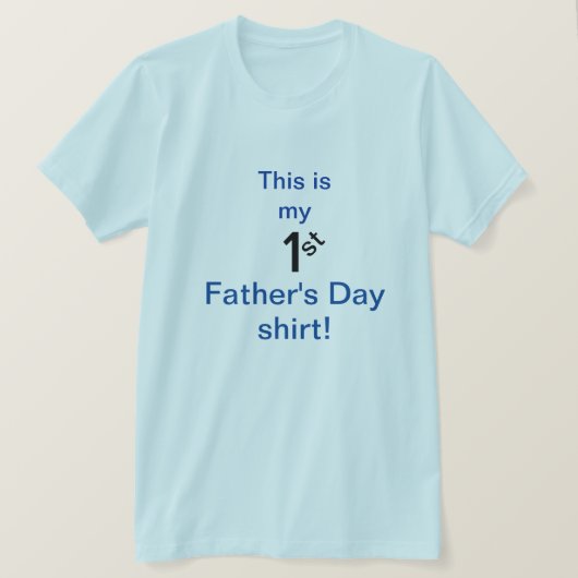 T-shirt Chemise fête des pères/Première (Design devant)