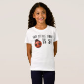 T-Shirt Chemise fille anniversaire Ladybug (Devant entier)