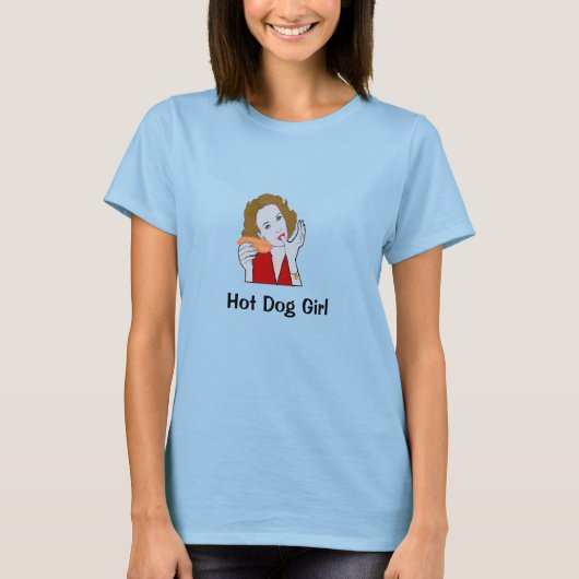 T-shirt Chemise fille chien chaud (Devant)