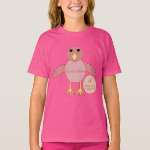 T-shirt Chemise fille fille fille fille rose personnalisée