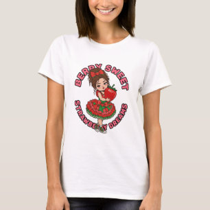 T-shirt Chemise Fille Rêves de Fraise Douce Baie