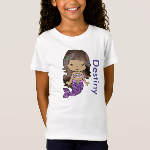 T-Shirt Chemise Fille Sirène Bio Personnalisée