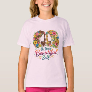 T-shirt Chemise Fille "Soyez Votre Plus Beau Vous" pour Fi