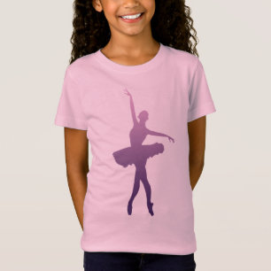 T-Shirt Chemise Filles de Ballet Rose