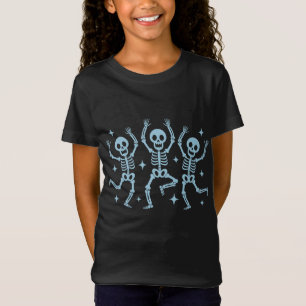 T-Shirt Chemise Filles Halloween Skeletons