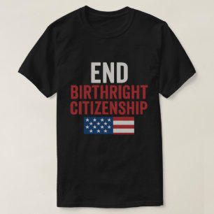T-shirt Chemise Fin du droit du sol - Typographie patrioti