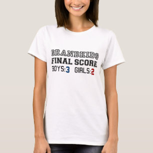 T-shirt Chemise finale de coutume de score de Grandkids