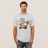 T-shirt Chemise Firetruck et Christmas Tree (Devant entier)