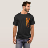 T-shirt Chemise flamboyante de guitare (Devant entier)