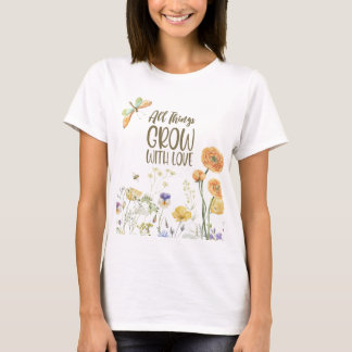 T-shirt Chemise fleur sauvage "Love Grows Floral Tee"