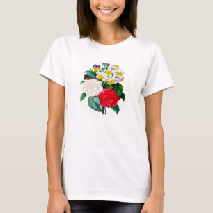 T-shirt Chemise Fleurs Vintage