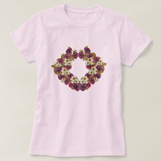 T-shirt Chemise florale (Design devant)