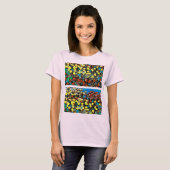 T-shirt Chemise florale multicolore (Devant entier)