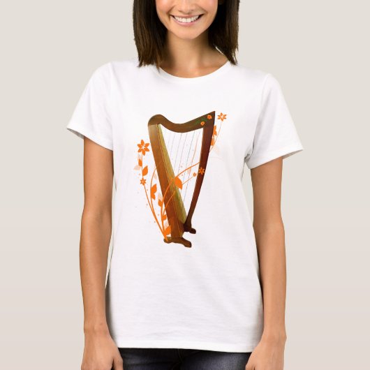 T-shirt Chemise folklorique d'harpe (Devant)