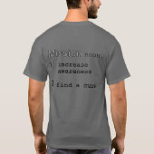 T-shirt Chemise foncée de conscience de maladie de (Dos)