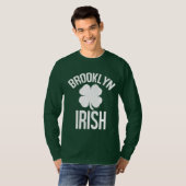 T-shirt Chemise (foncée) d'Irlandais de Brooklyn (Devant entier)