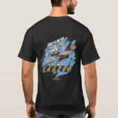 T-shirt Chemise foncée faite sur commande w/Hornet de (Dos)