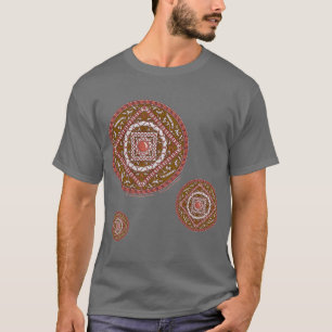 T-shirt Chemise foncée pour hommes Aries Mandala