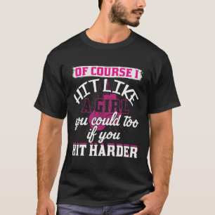 T-shirt Chemise Frappez Comme Une Fille Kickboxing Boxe Am