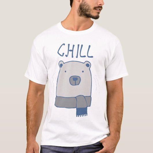 T-shirt Chemise froide d'ours blanc (Devant)
