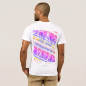 T-shirt Chemise futuriste colorée avec texte personnalisab (Dos entier)