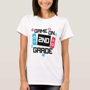T-shirt Chemise Gamer Ck Pour École Garçon Game On Deuxièm
