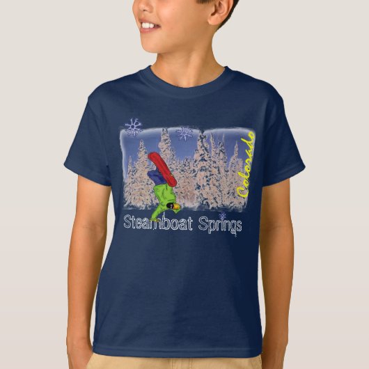 T-shirt Chemise garçons Steamboat Springs (Devant)
