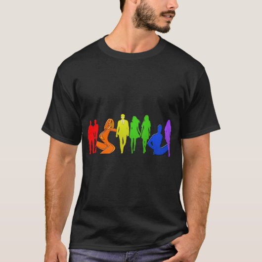 T-shirt Chemise gay pride (Devant)