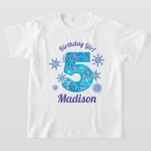 T-shirt Chemise gelée cinquième anniversaire de neige