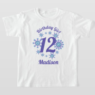 T-shirt Chemise gelée pour l'anniversaire de neige