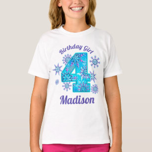 T-shirt Chemise gelée pour le quatrième anniversaire de la