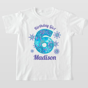 T-shirt Chemise gelée sixième anniversaire de neige