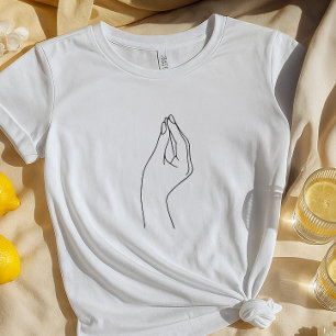 T-shirt Chemise Gesture main italienne   Drôle italien