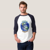 T-shirt Chemise globale de colombe de paix de citoyen (Devant entier)