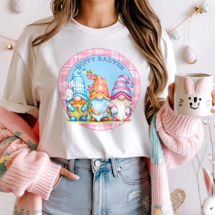T-shirt Chemise Gnome de Pâques Hoppy, Mignonne Lapin De P