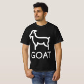 T-shirt Chemise GOAT - le plus grand de tous les temps (Devant entier)