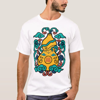 T-shirt Chemise Golden Gourd Fu Good Fortune Art Chinois