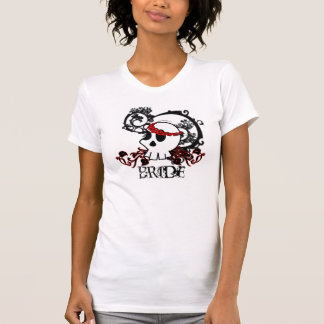 T-shirt Chemise gothique de mariée crânienne