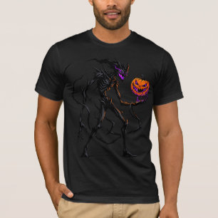 T-shirt Chemise Gothique Monstre d'Ombre tenant une Tête d